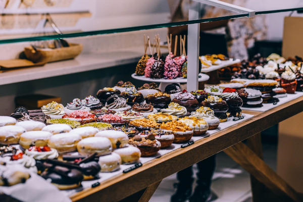 Buffet de donuts