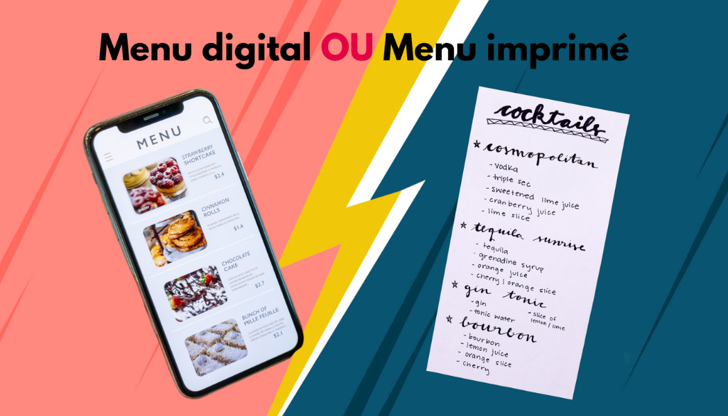 Menu digital ou Menu imprimé pour votre restaurant