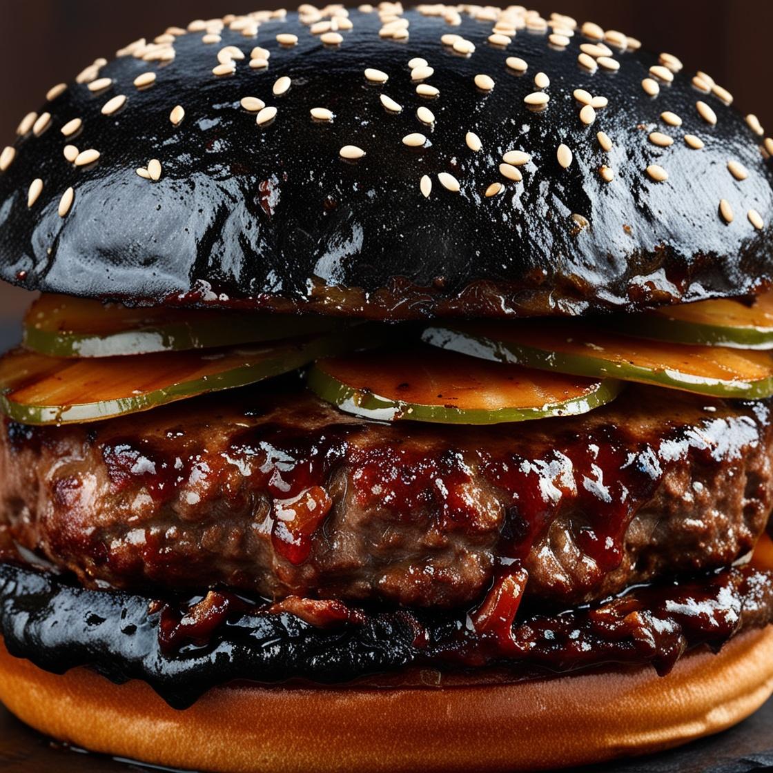 Idées de recettes pour le menu d'Halloween : Burger noir pour Halloween